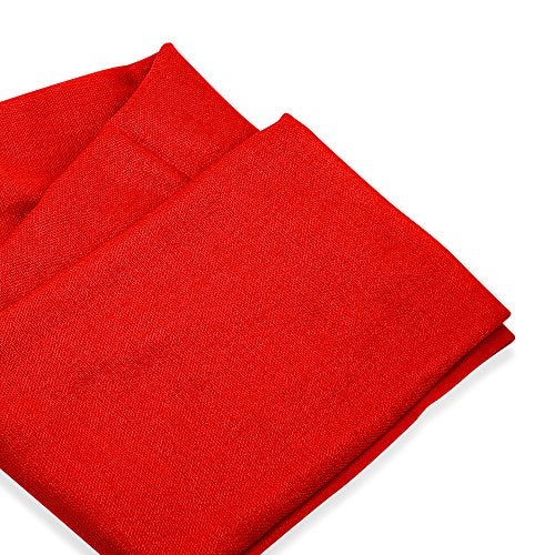 GEARONIC Soft Pashmina Scarf for Women Shawl Wrap Scarves Lady Women's Scarfs in Solid Colors - Red - Image 4