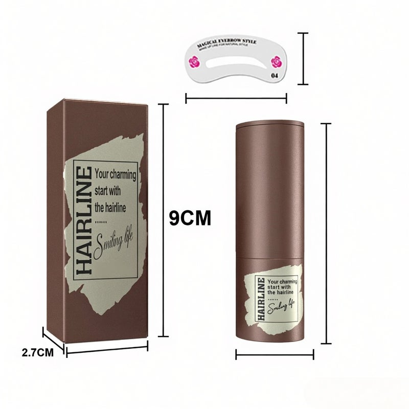 Eyebrow Stamp Shaping Kit, One Step Brow Stamp Stencil Kit Waterproof Eye Brow Stamp Makeup Tools Eyebrow Definer with 10 Reusable Eyebrow Stencils ( Black) - Image 3