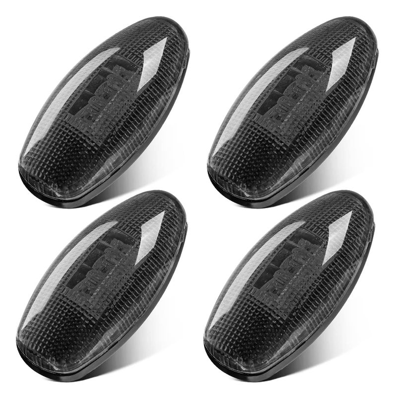 Partsam 2 X Amber + 2 X Red Side Fender Marker LED Lights For 1999-2012 CHEVY GMC (Pack of 4 Pcs) - Image 1