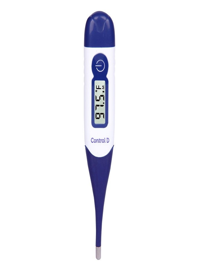 Control D Plastic Waterproof Flexible Tip Digital Thermometer For Adult And Kids (White, Blue) - Image 2
