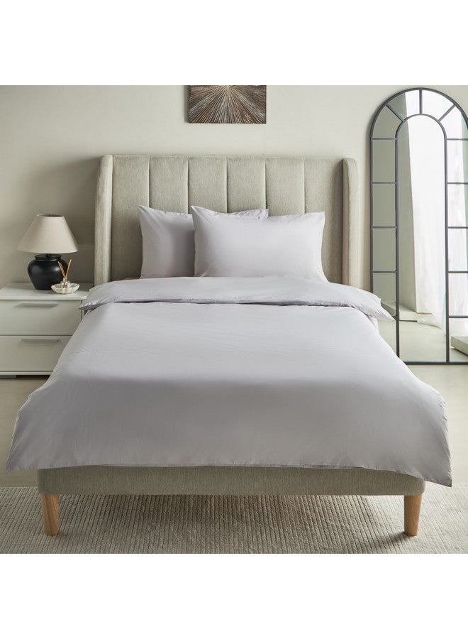 Home Box Purely-Percale 3-Piece 300TC Percale Twin Duvet Quilt Cover Set 150 x 220 cm - Image 3