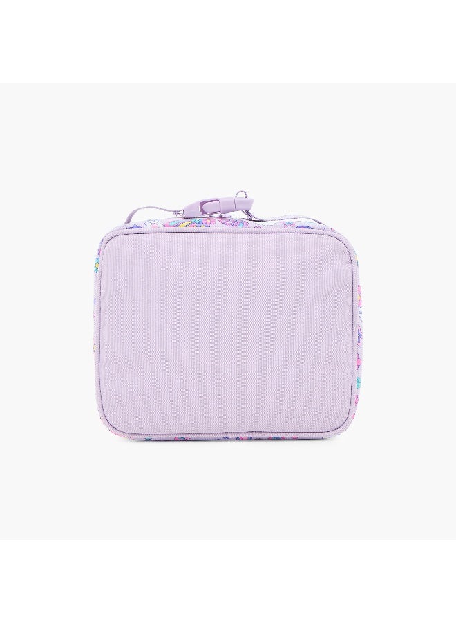 Skylar Printed Lunch Bag for Girls - Purple - Image 3