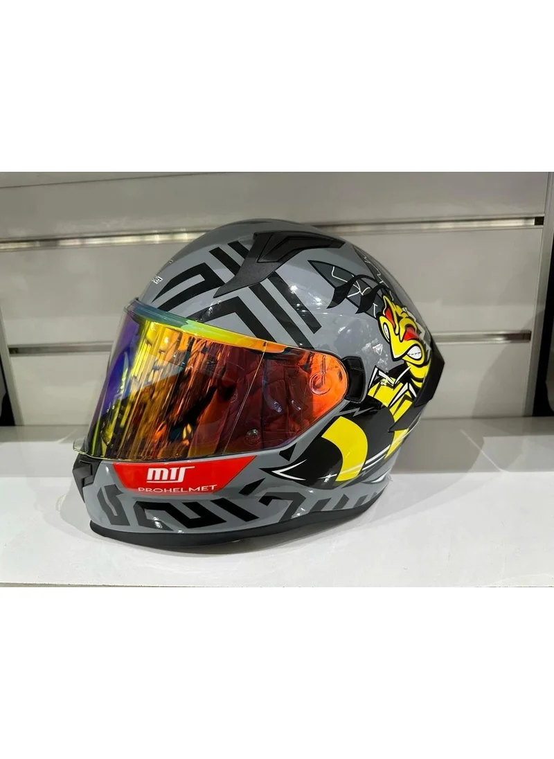 MTS Helmet Pro 910 Bee Gray with Sunglasses