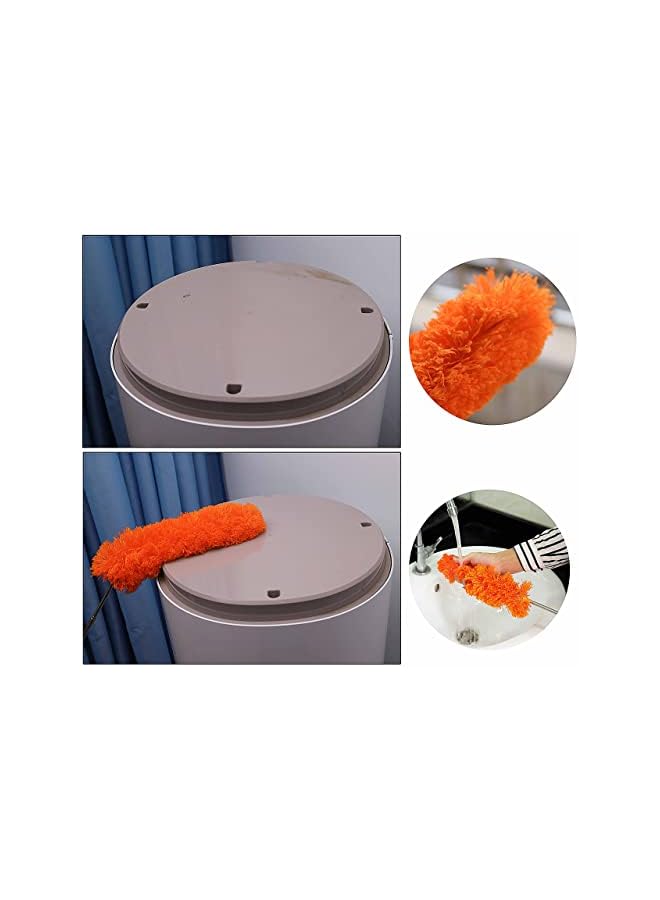 promass Microfiber Duster for Cleaning, 3Pcs Feather Duster with Extendable Pole Bendable Static Duster for Office, Car, Window, Furniture, Ceiling Fan, Clean home - Image 5