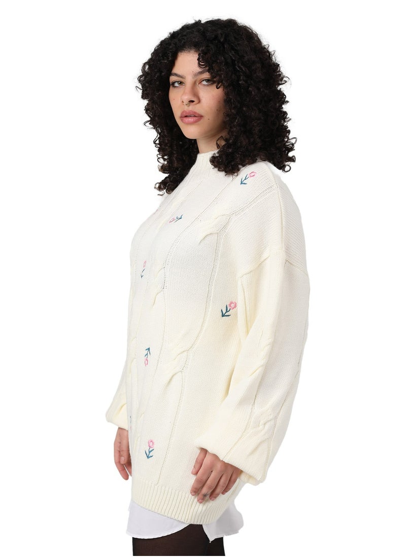 ASTK Chunky Pullover With Multicolor Thread  - Image 2
