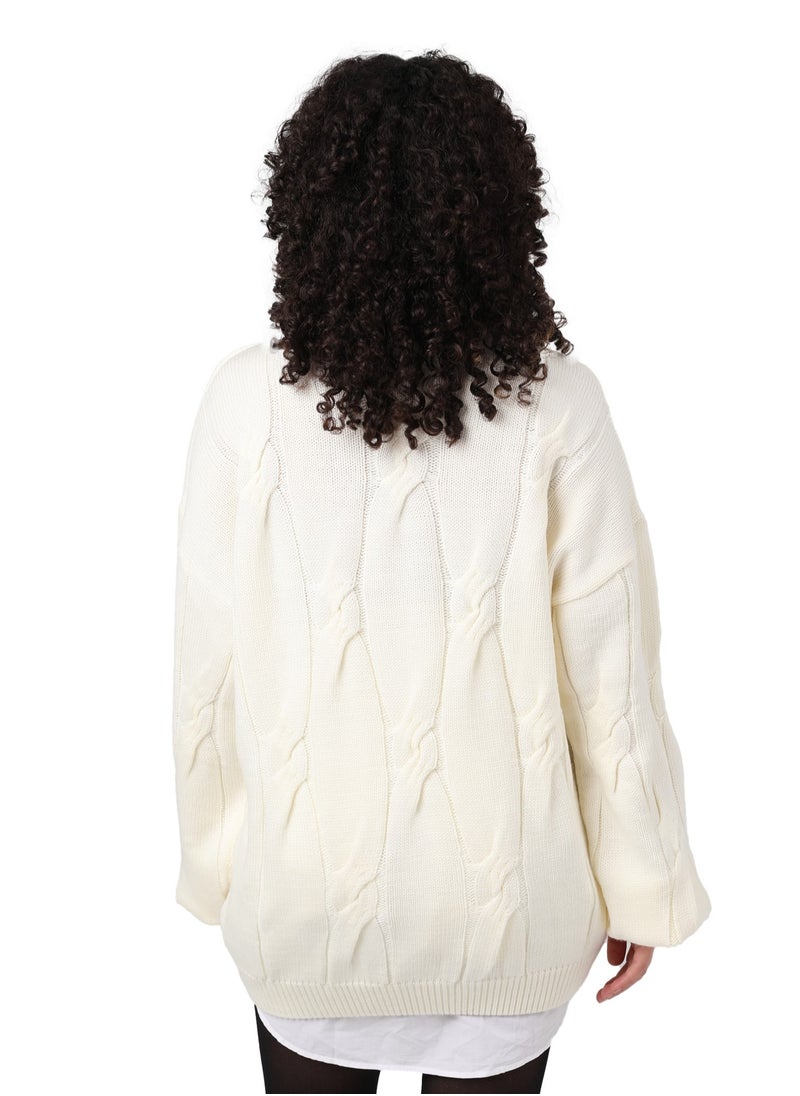 ASTK Chunky Pullover With Multicolor Thread  - Image 3