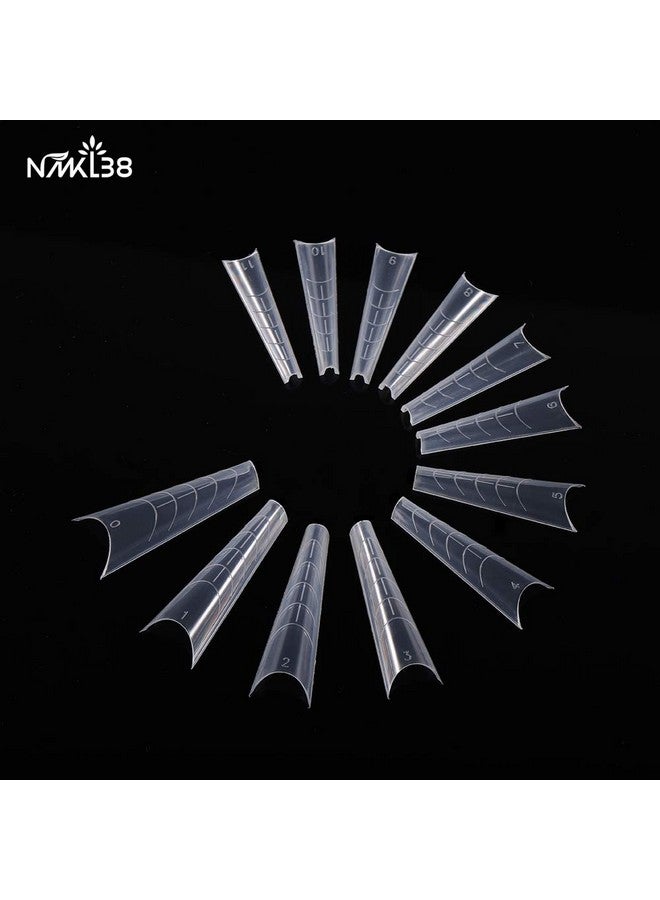 NMKL38 120Pcs Dual Forms Full Cover Nail Tips Upper Arched Extension Mold (Mold D) - Image 3