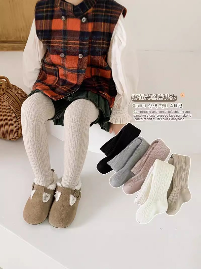 Girls' Leggings Thin Velvet White Baby Thin Black Fleece-Lined Children'S Pantyhose Outer Wear - Image 4