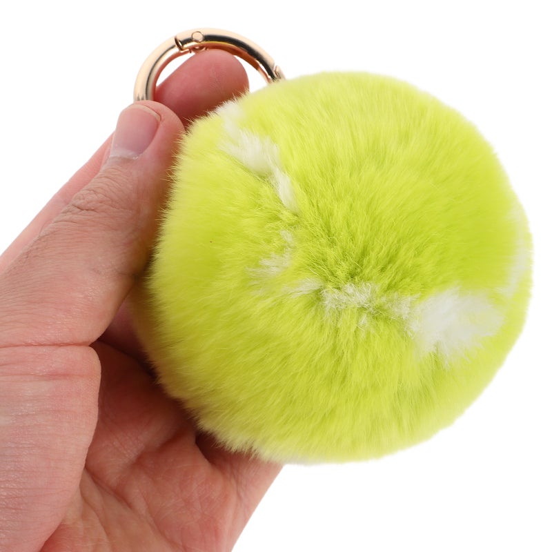 Tennis Keychain: Cute Plush Key Charm for Car Keys Bags Backpacks Cute Sport Keyring Pendant Tennis Keychain Party Present for Women - Image 2