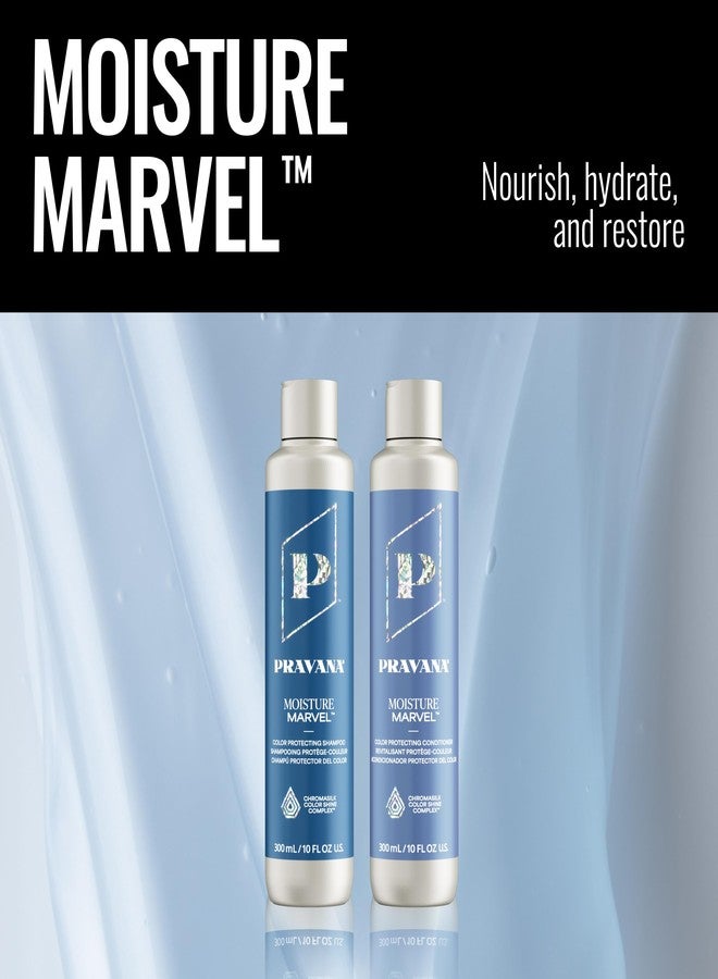 Pravana Moisture Marvel Conditioner | Hydrates, Moisturizes, Nourishes | For Dry, Color Treated Hair | Chromasilk Enhances Shine & Protection | Vegan, Cruelty-Free | Paraben & Sulfate Free | 10 Fl Oz - Image 5