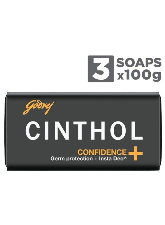 Cinthol Health+ Bath Soap 99.9% Germ Protection 100G (Pack Of 3) - Image 1