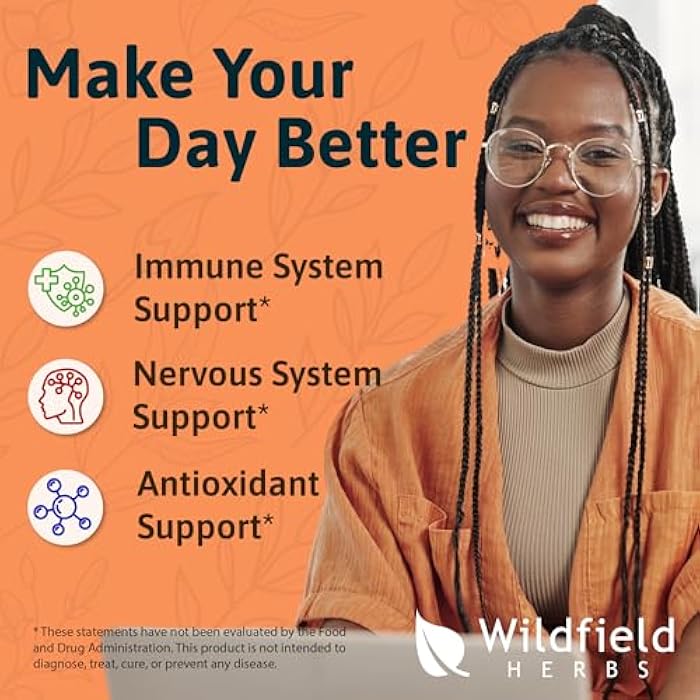 WILDFIELD HERBS 2 Oz Chaga Mushroom Liquid Extract Drops - Cellular & Immune Wellness Support* | 84 Servings | Chaga Herbal Supplement - Alcohol & Sugar Free - Image 3