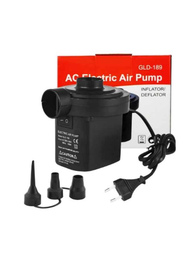 Generic Mattress Inflatable Electric Air Pump Black  - Image 1