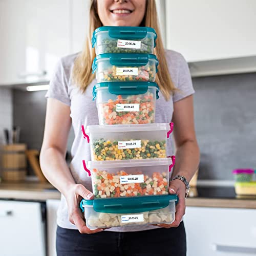 Smatagee 450pcs Smatagee Removable Freezer Labels,1 x 3 Inch Food Storage Stickers,Self-Adhesive Date Labels-Waterproof Oil-Resistant Easy Clean Leaves no Residue,4 Color Labels 3 Rolls - Image 5