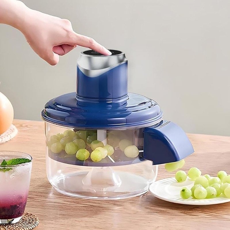 One Press Automatic Fruit Peeler Machine, Electric Grape Cherry Tomato Skin Remover with Auto Sliding Pulp Outlet, Hands-Free Peeling Tool No Residue Easy Clean Kitchen  Gadget - Image 4