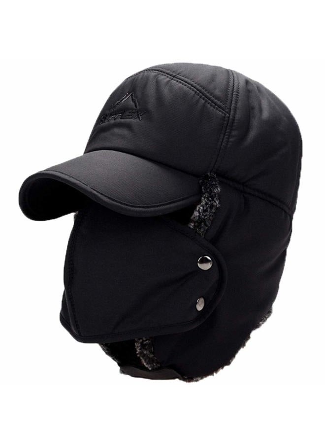 Iywish Men Winter Trapper Hats Ushanka Ear Flaps Hats Aviator Snow Windproof Thermal Faux Fur Warm Hunting Skiing Cycling Cold Weather Hats Earflaps Baseball Caps Dad Hats with Face Mask - Image 1