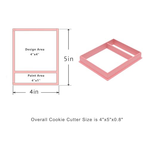 NEGEMEL Cookie Cutter and Stencil Bundle Royal Icing Cookies Stencils Paint Your Own Biscuit Bakery Starter Kits Royal Icing Fondant Cutters Birthday Wedding Holiday Cookies Painting Coloring Pages Comb - Image 2