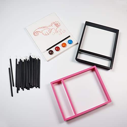 NEGEMEL Cookie Cutter and Stencil Bundle Royal Icing Cookies Stencils Paint Your Own Biscuit Bakery Starter Kits Royal Icing Fondant Cutters Birthday Wedding Holiday Cookies Painting Coloring Pages Comb - Image 5
