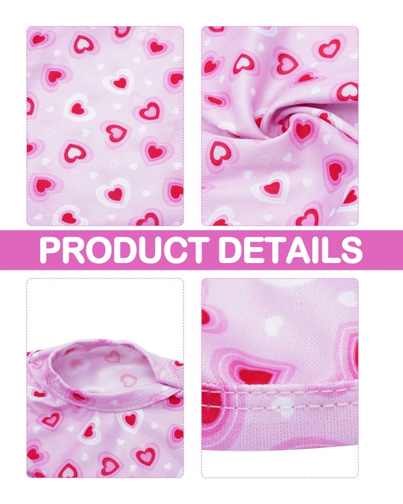 PET SHOW 4 Pack Paw Bone Printed Dog Clothes Shirts Soft Vest Lightweight Sleeveless Cats Doggies T-Shirts Puppies Tank Top Tee for Small Medium Dogs White Black Pink Blue (Medium, Pink for Girls) - Image 3