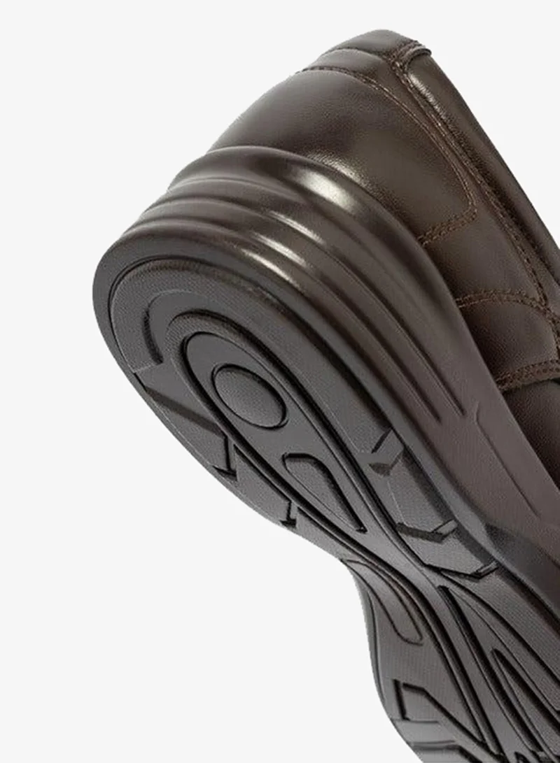 LBL by Shoexpress BROWN Solid Lace-Up Derby Shoes for Men | Best Price UAE