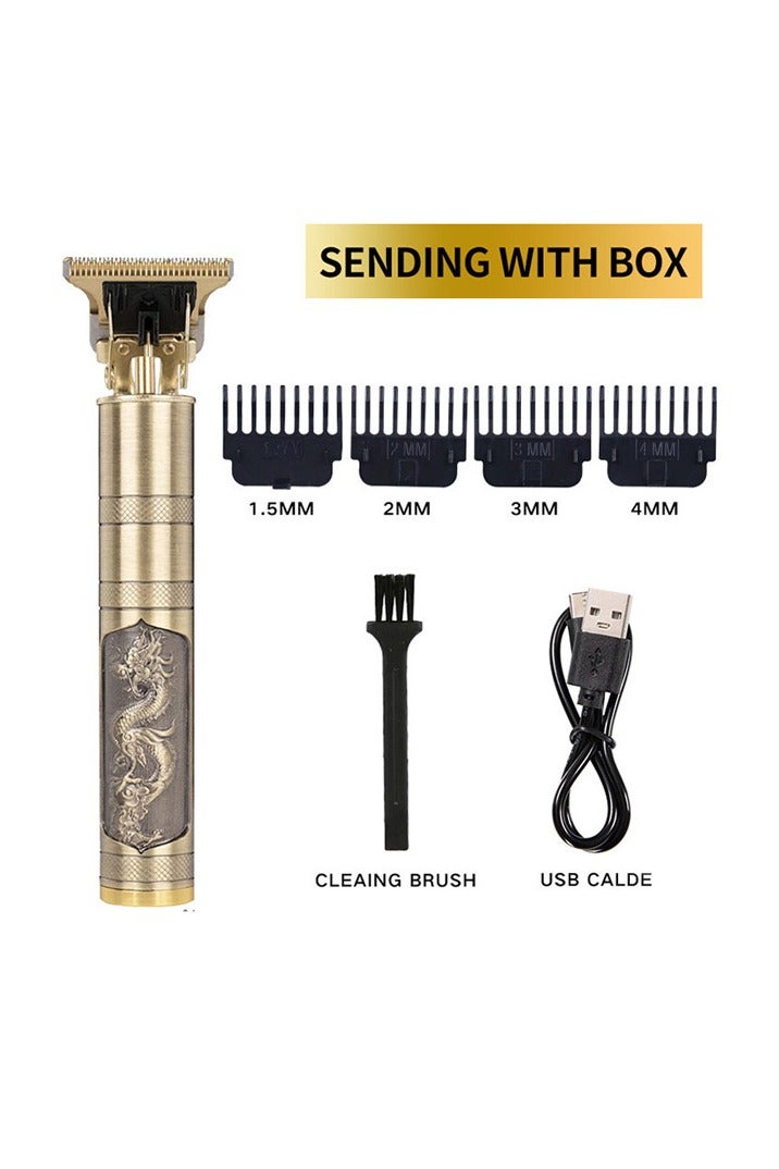 EXMY Vintage Electric Hair Clipper Professional Hair Cutting Machine Men's Shaver Trimmer for Men Beard Haircut Machine Metal USB - Image 1