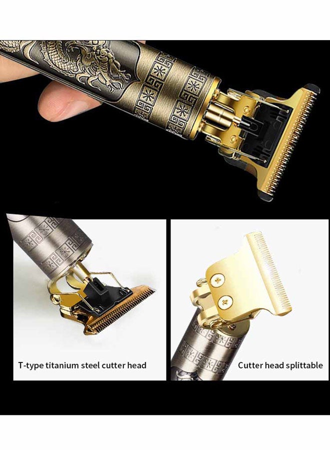 EXMY Vintage Electric Hair Clipper Professional Hair Cutting Machine Men's Shaver Trimmer for Men Beard Haircut Machine Metal USB - Image 4