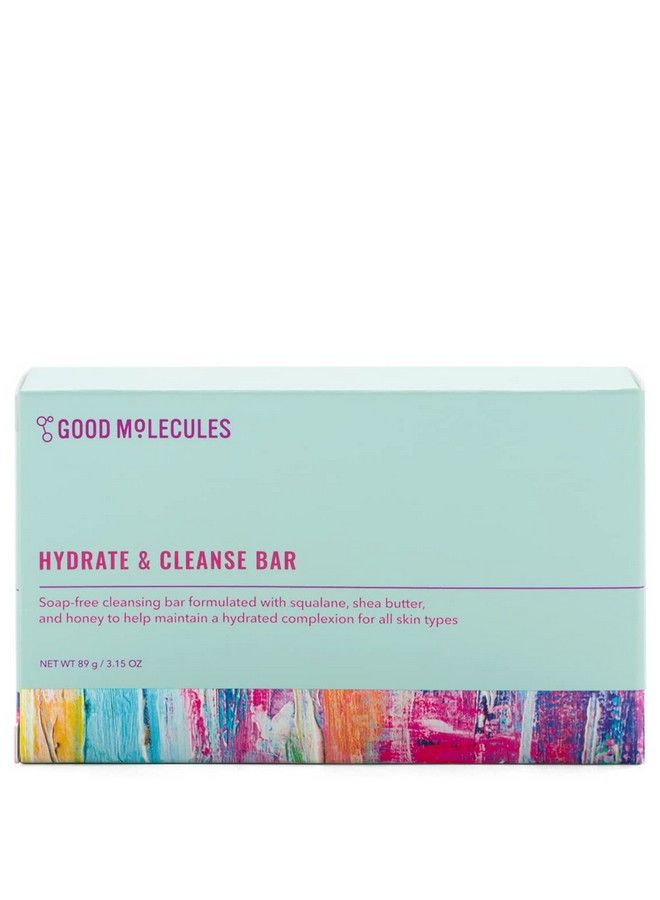 Good Molecules Hydrate And Cleanse Bar 89G/3.15Oz Soapfree Bar With Macadamia Nut Sweet Almond Oil And Shea Butter To Balance Moisturize For Dehydrated Skin Skin Care For Face And Body - Image 2