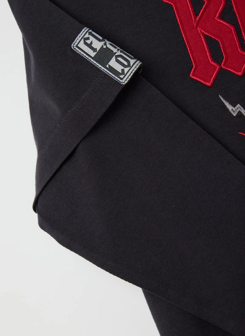 Ovs BLACK LONG-SLEEVE T-SHIRT FOR KIDS