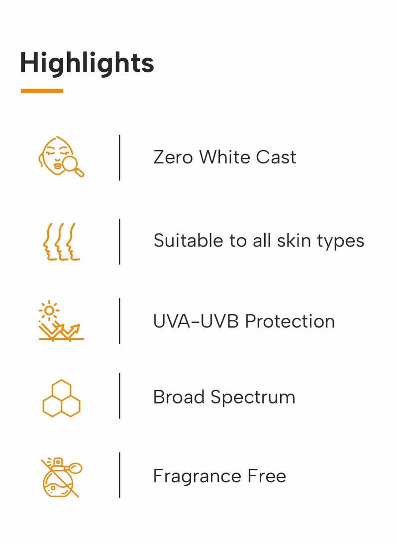 ديرماتوتش جل واقي من الشمس DERMATOUCH متعدد الفيتامينات SPF 50 PA++++ حماية من أشعة الشمس | حماية من الأشعة فوق البنفسجية UVA-UVB | صبغة بيضاء صفر | للجنسين | 50 جم  - Image 4