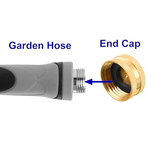 M MINGLE Garden Hose Female End Cap, Brass Spigot Cap, 3/4 Inch, 4-Pack with Extra 12 Washers - Image 3