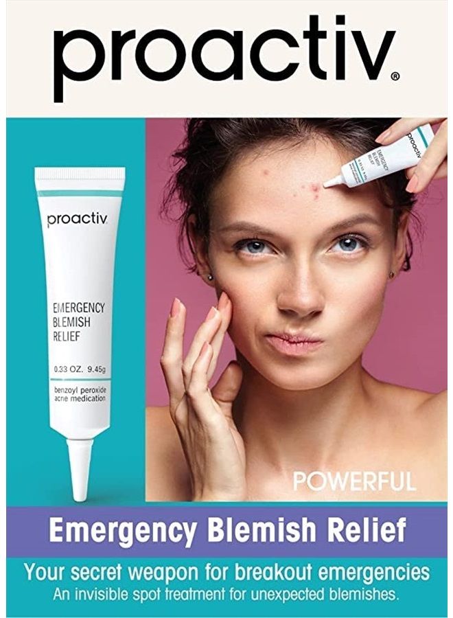 Proactiv Emergency Blemish Relief - Benzoyl Peroxide Gel - Acne Spot Treatment for Face and Body, .33 Oz  - Image 1