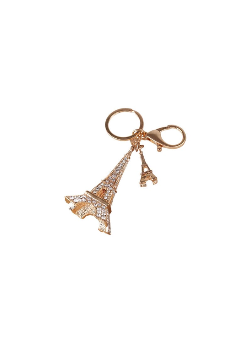 GGOOT Crystal Eiffel Tower Keychain Creative Paris Key Ring Keychain Eiffel Tower Charm Pendant French Souvenirs Keychain Gifts ( Kc Golden ) - Image 3