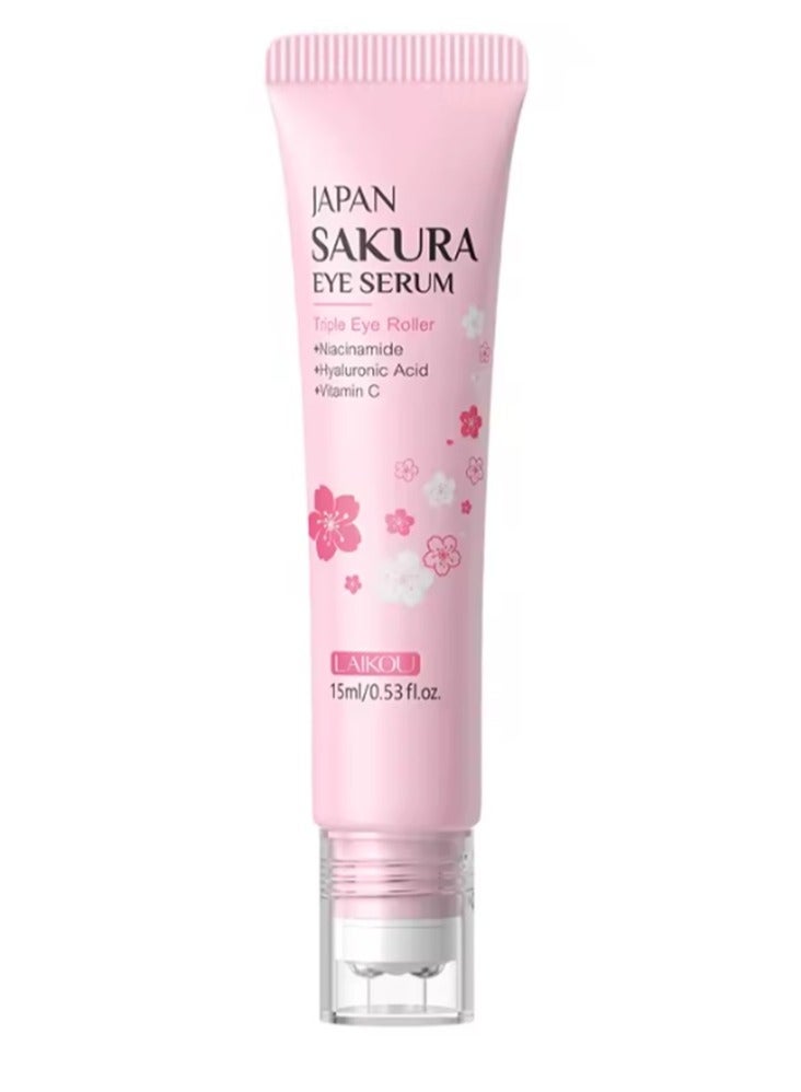 لايكو سيروم ساكورا للعين لترطيب عميق وتفتيح الهالات السوداء وتقليل الانتفاخات - 15 مل - Image 1