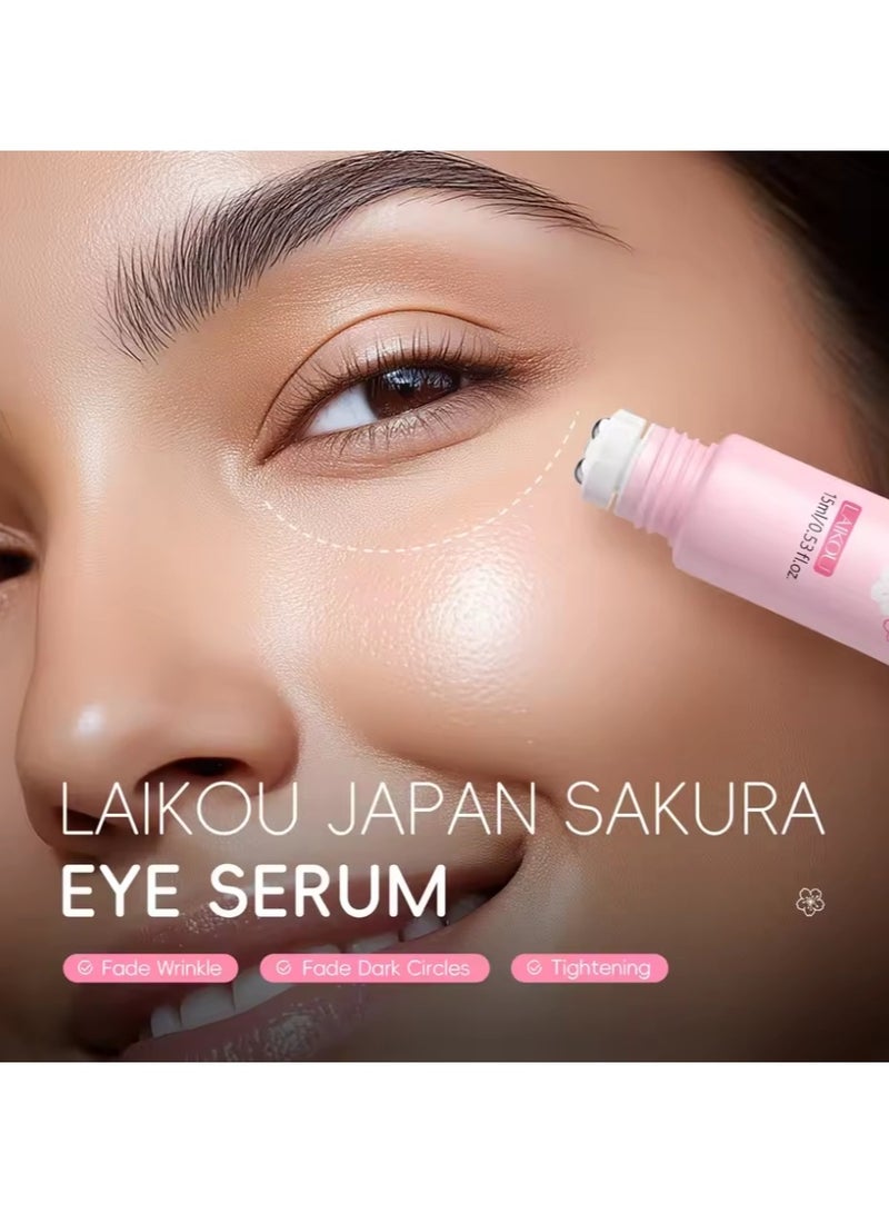 لايكو سيروم ساكورا للعين لترطيب عميق وتفتيح الهالات السوداء وتقليل الانتفاخات - 15 مل - Image 4