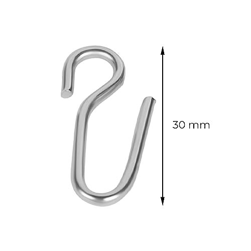 FAPBADRI Metal Hook for Curtain Channel/Track, Material - Stainless Steel (SS), Color - Silver, 100 Pieces - Image 4
