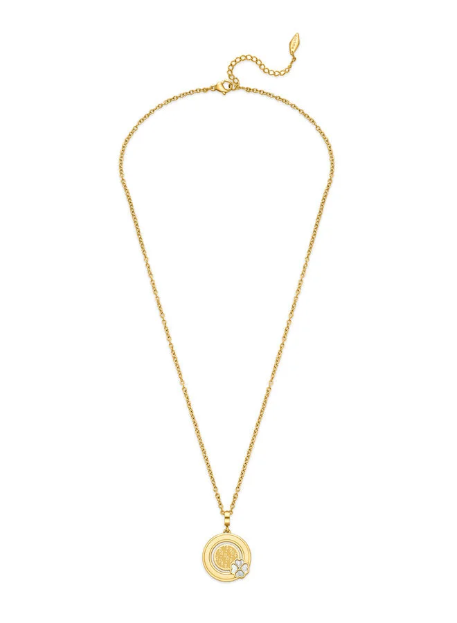 POLICE Necklace For Women Gold Plating With Mother Of PearlPEJLN0002702