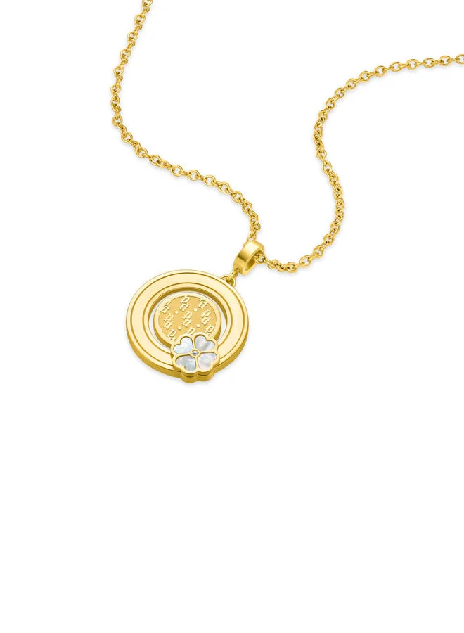 POLICE Necklace For Women Gold Plating With Mother Of PearlPEJLN0002702