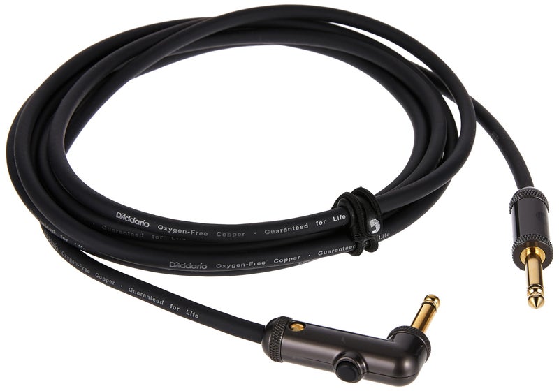 Planet Waves D'Addario Guitar Cable - Guitar Lead - Gold Plated - 1/4 Inch Male to 1/4 Inch Male - Circuit Breaker Cable - 10 Feet/3.05 Meters - Straight End/Right Angle - 1 Pack - Image 5