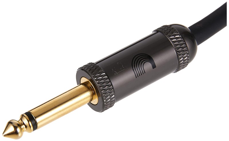 Planet Waves D'Addario Guitar Cable - Guitar Lead - Gold Plated - 1/4 Inch Male to 1/4 Inch Male - Circuit Breaker Cable - 10 Feet/3.05 Meters - Straight End/Right Angle - 1 Pack - Image 4