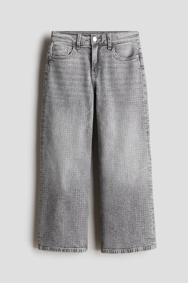 H&M Loose Fit Wide Leg Cargo Jeans