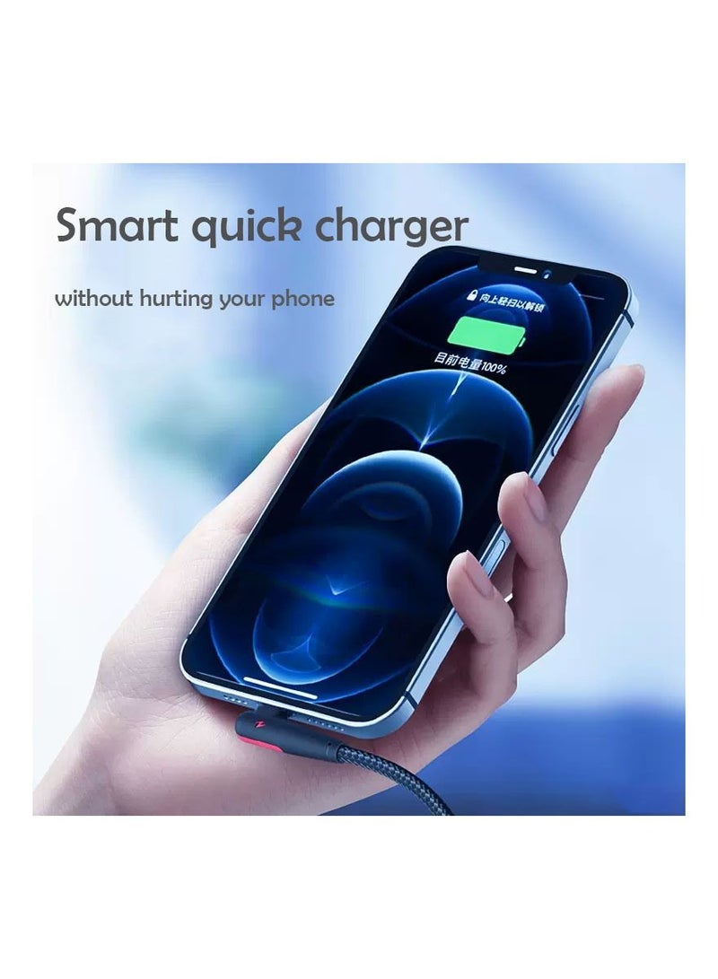 Samu Mobile Game Usb Cable 90 Degree Cable Fast Charging and Data Transfer 2m - Image 5