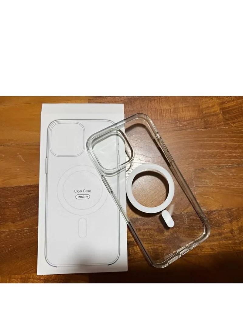Magnetic Magnetic mobile phone case (iPhone 14 Pro), compatible with MagSafe, thin transparent mobile phone cover, shockproof, made of thermoplastic polyurethane  - Image 2