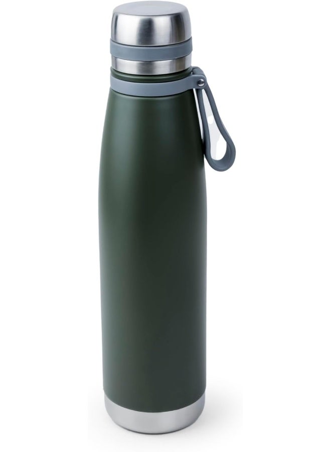 Nessan Elsa 853Ml Stainless Steel Vacuum Bottle - Double Wall Insulation For Hot And Cold Beverages - Comfortable To Hold - Easy To Carry - Indoor And Outdoor Use - Dark Green - Image 4