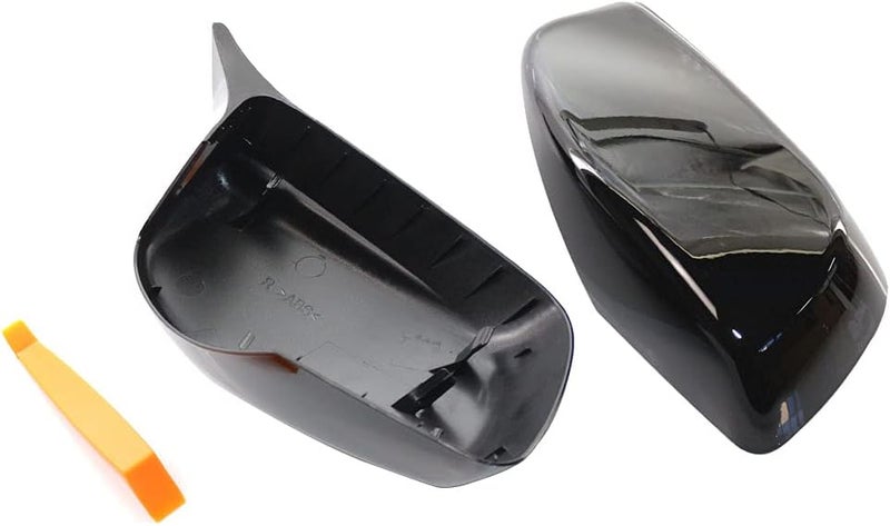 KYYET Gloss Black M Style Side Wing Mirror Cover Caps - Image 3