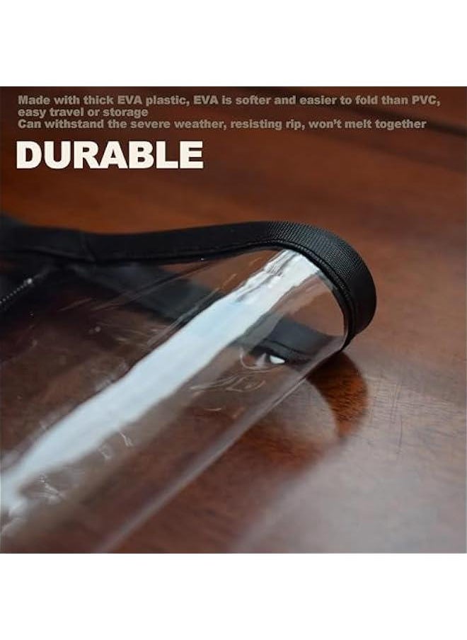 Rain Cover for Wagon Universal Clear Plastic Awning for Collapsible Beach Folding Utility Kids Grocery Push Stroller Wagon Cart Accessories Foldable
