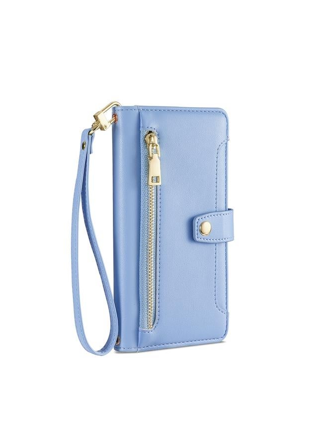 S-TOP Case For OPPO Reno8 T 4G Sheep Texture Cross-body Zipper Wallet Leather Phone Case - Image 2