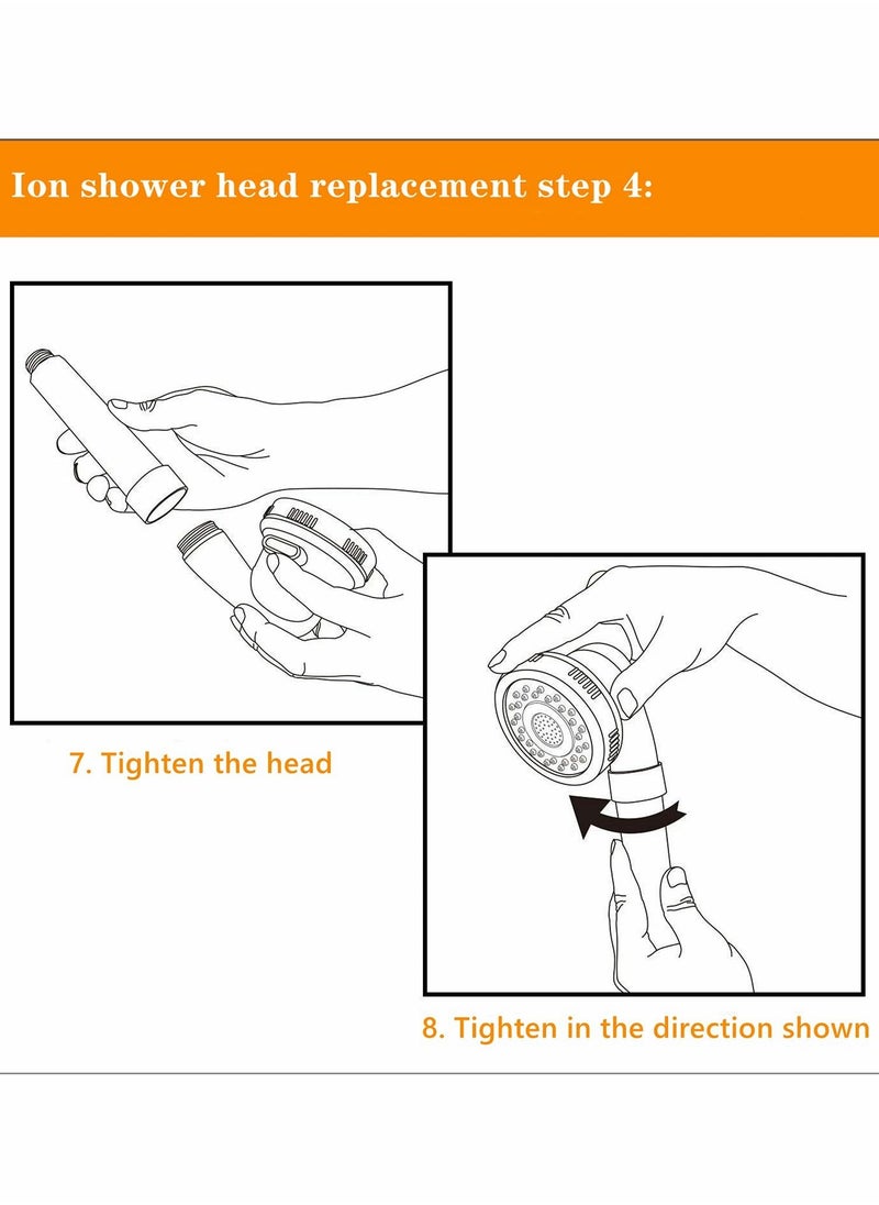 SYOSI - Ionic Shower Head Beads, Extra Replaceable Mineral Ball, Ion Mineral Ball for Stone Shower Head, Hard Water Softening Filtration, Mineral Beads Removing Chlorine, 4 pcs - Image 1