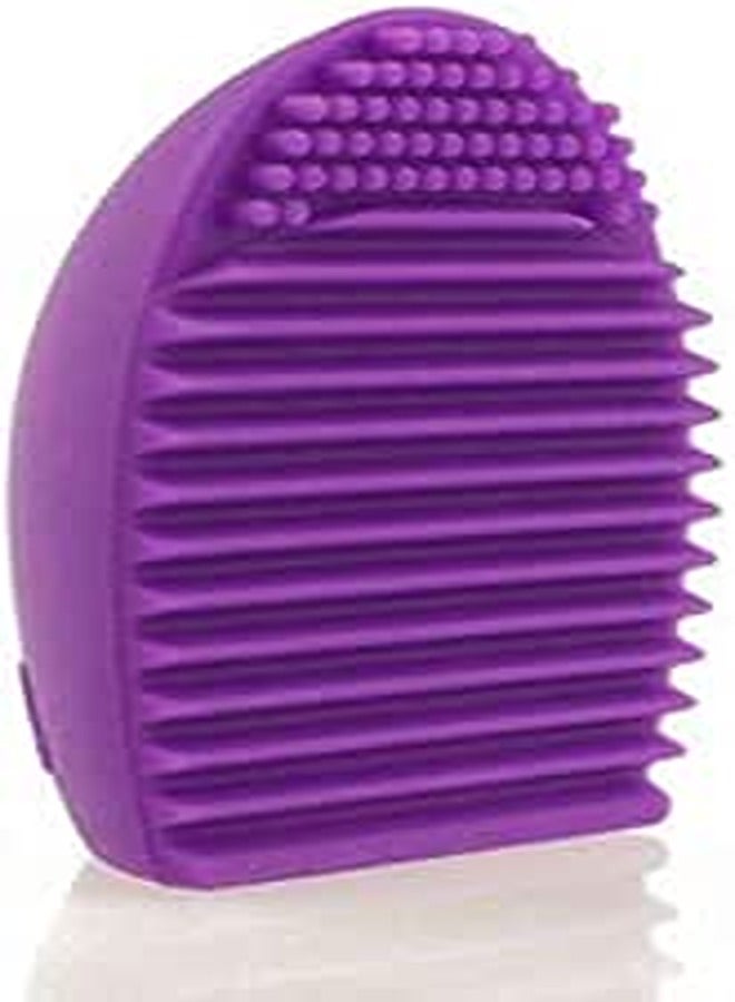 Stylist Makeup Brush Cleaning Silicone Egg Tool -Purple