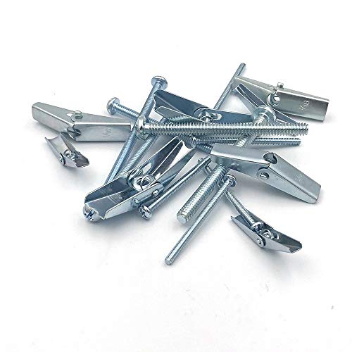 ISPINNER 24pcs Toggle Bolt and Wing Nut Assortment Kit for Drywall Hanging Heavy Items 1/8" 3/16" 1/4" - Image 4