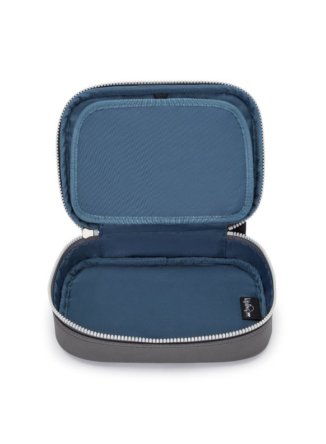 kipling 100 Pens Large Kids School Pen Case Holds 100 Pens, 0.30 kg, 1.5L - Back To Grey (Grey) - Image 4